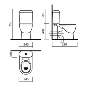 Унитаз-компакт Sanita Luxe Art с микролифтом ARTSLCC01040622